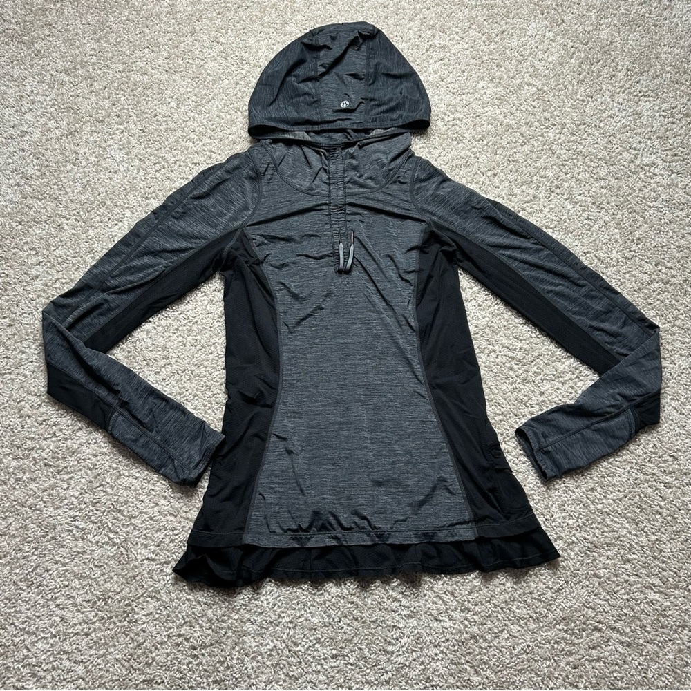 Lululemon Athletica Gray and Black Hoodie